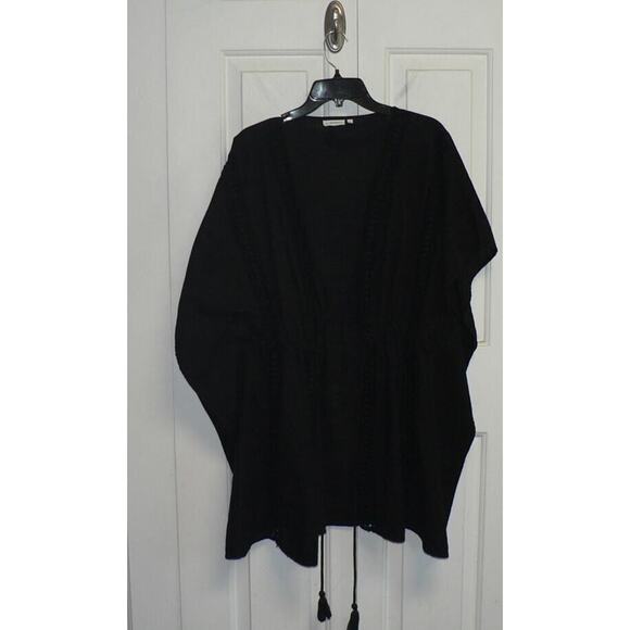 Blue by Rod Beattie Women's Woven Cotten Swimsuit Cover-Up in Black Medium $70 - Picture 6 of 8